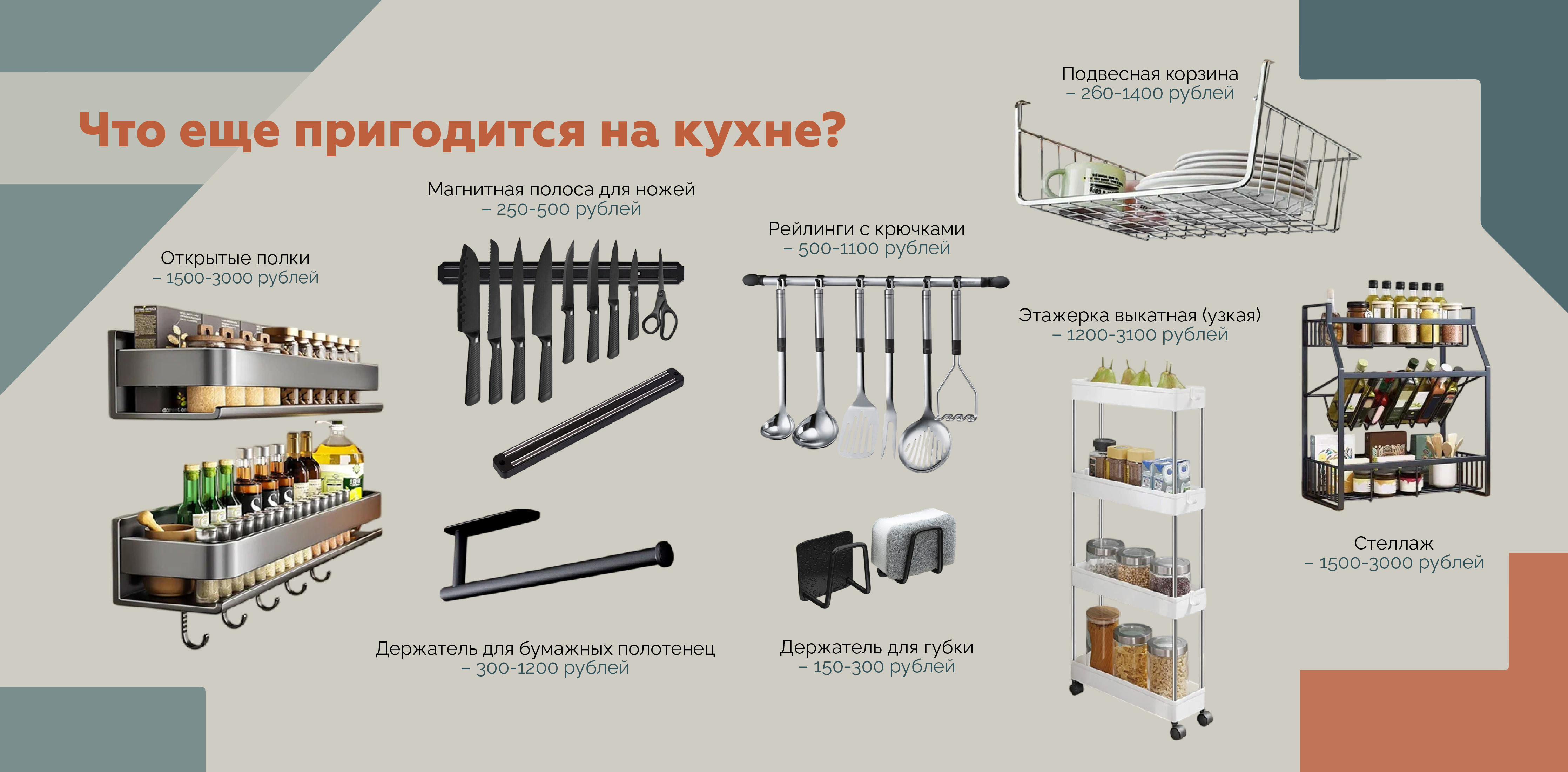 Аксессуары для кухни купить с доставкой